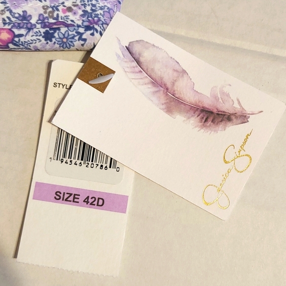 Jessica Simpson Women's Full Figure Bra Underwire Padded Floral Size 42 D - Picture 7 of 8